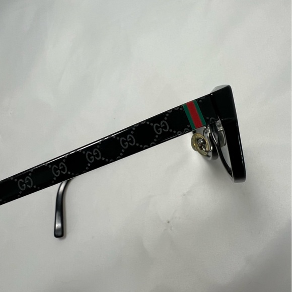 Gucci Black Rectangle Eyeglasses with Case - Frames Only - Picture 7 of 14